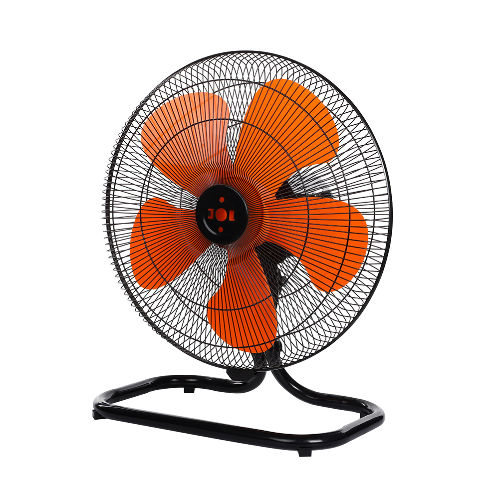 3 blade orange color air cooling electric floor fan
